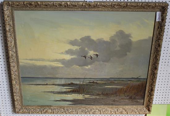 Oil after Sir Peter Scott of ducks